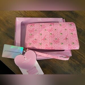 Pink Studded Women Wristlet by Underonesky